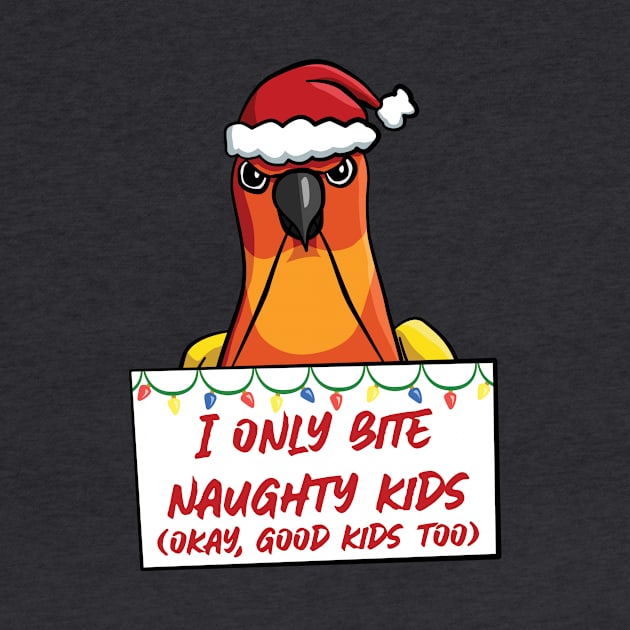 Only Bite Naughty Kids Sun Conure by punkburdarts